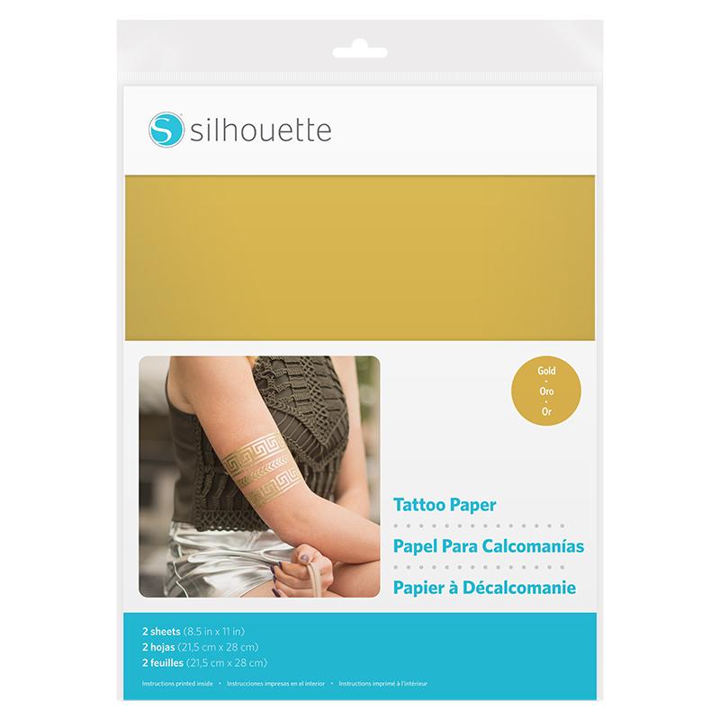 Silhouette - Tattoo Paper Gold